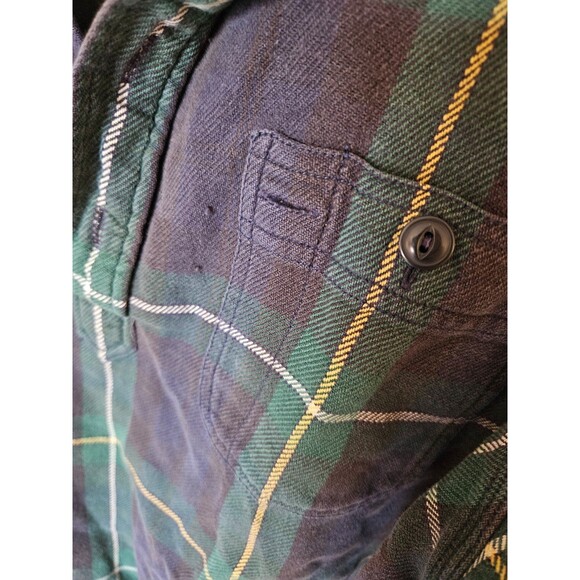 Polo Ralph Lauren Simmons Pullover tunic shirt tartan plaid blue green L vintage - Picture 4 of 5